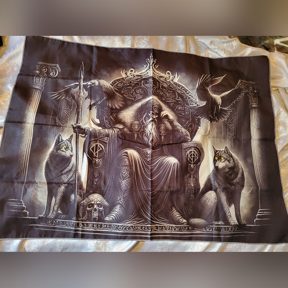 🌲BUY 1 GET 1 FREE 🌲 Odin Viking Tapestry